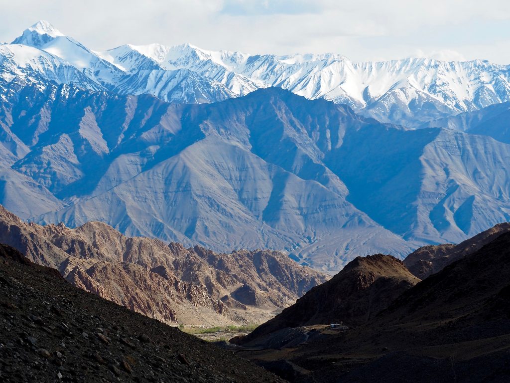 Ladakh Trek down to villege and stok kangri